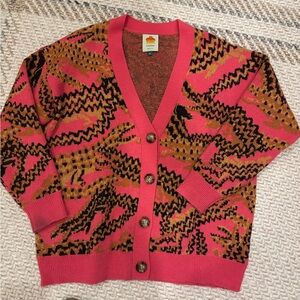 Farm Rio tiger print oversized cardigan in XS